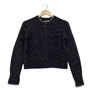 Abercrombie & Fitch Wool-Blend Cropped Zip Cardigan Y2K - Excellent Cond - Small